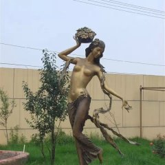 美女銅雕，人物銅雕