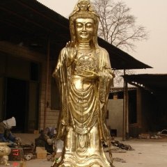 觀音菩薩銅雕，鑄銅觀音菩薩雕塑