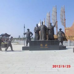 鄭和銅雕，古代名人銅雕