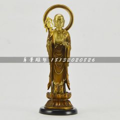 地藏菩薩銅雕，鑄銅佛像雕塑