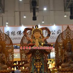 玻璃鋼韋陀菩薩雕塑，玻璃鋼神仙雕塑