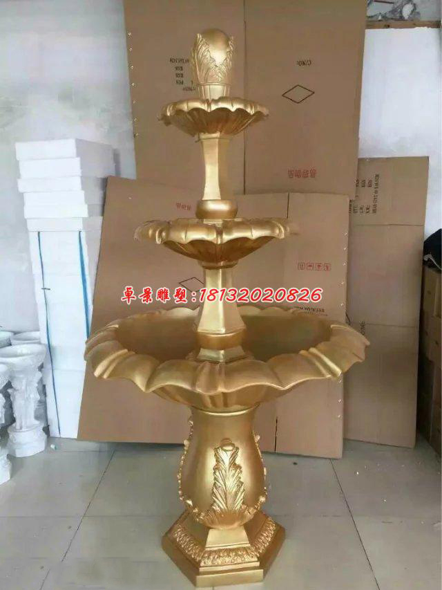 玻璃鋼噴泉雕塑，玻璃鋼噴水盆雕塑