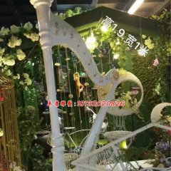 玻璃鋼豎琴雕塑，玻璃鋼仿真雕塑