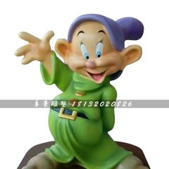 小矮人雕塑，玻璃鋼卡通人物