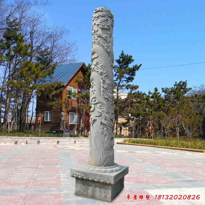 廣場(chǎng)建筑石雕龍柱3