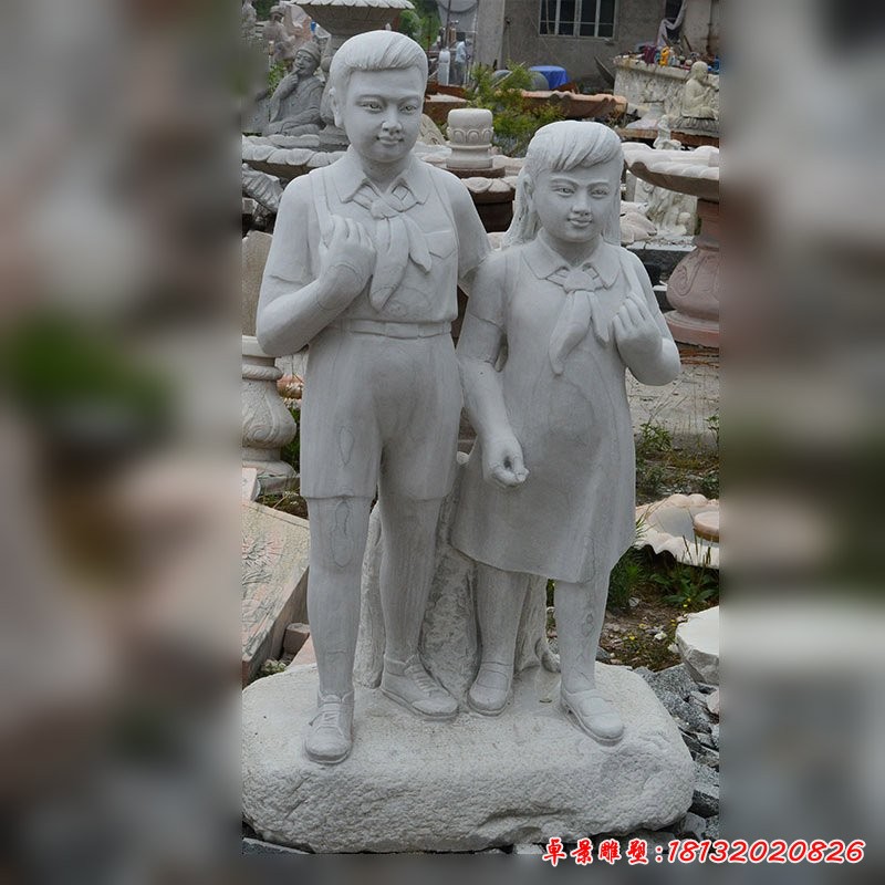 小學(xué)生石雕,校園人物石雕