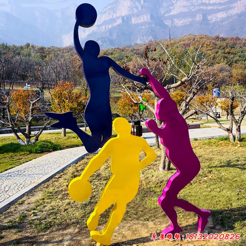 不銹鋼公園運(yùn)動剪影雕塑