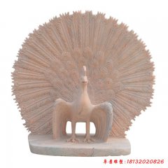 石雕動(dòng)物雕像孔雀