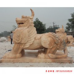 石雕獨角獸