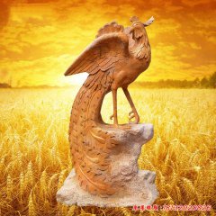 石雕立體鳳凰