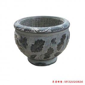 石浮雕水缸