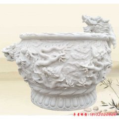 浮雕石水缸