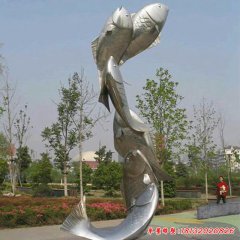 魚(yú)金屬雕塑