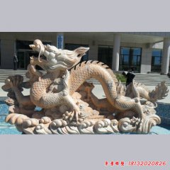 寺廟龍雕塑